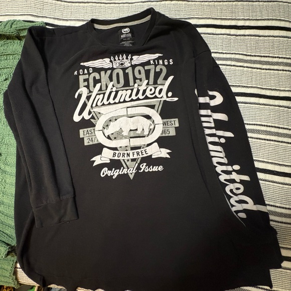 Ecko Unlimited Road Kings‎ 1972 Long Sleeve Graphic T-Shirt - Picture 1 of 6